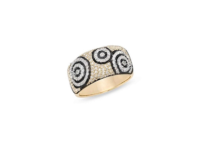 CZ Studded Band Ring